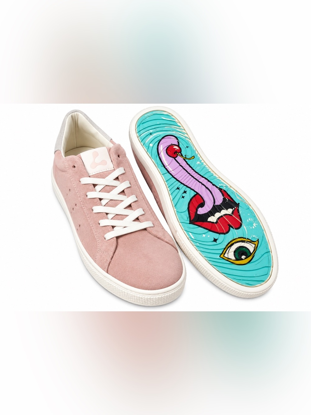 Lazo Halo blush Pink suede Sneakers US 10.5 NWT
